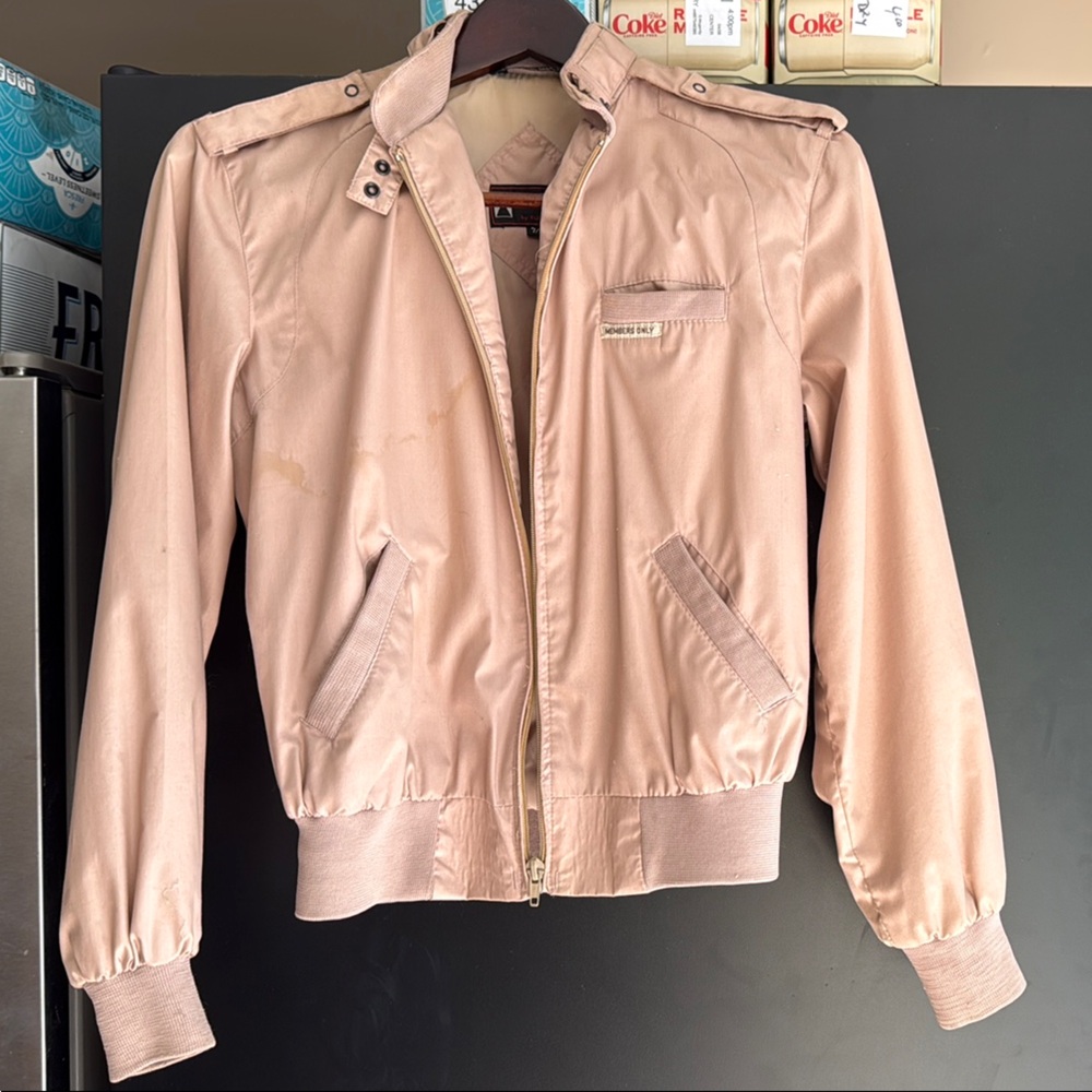 Vintage Members Only Light Pink Jacket